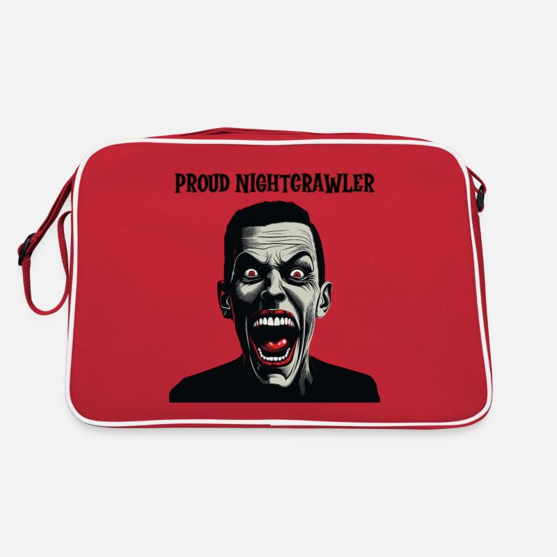 Crazy looking man, Proud Nightcrawler Retro Bag
