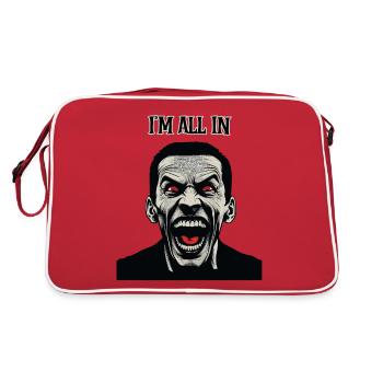 A Crazy Looking Man, I'm All In - Retro Bag - red/white - Back