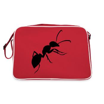 fourmi - Sac Retro - rouge/blanc - Dos