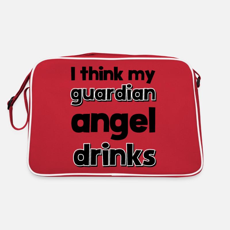 Je pense que mon ange gardien boit Sac Retro