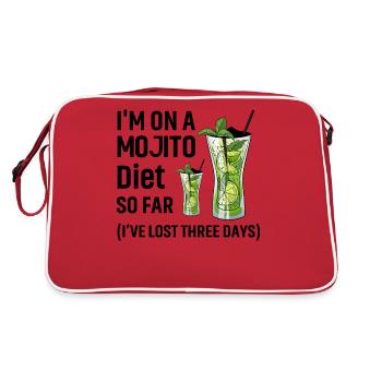 I'm on a Mojito Diet so far I've lost three days - Retro Bag - red/white - Back