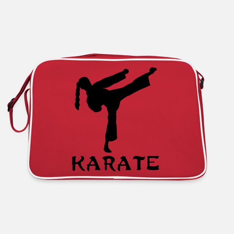 Karate - Retro Tasche - Rot/Weiß