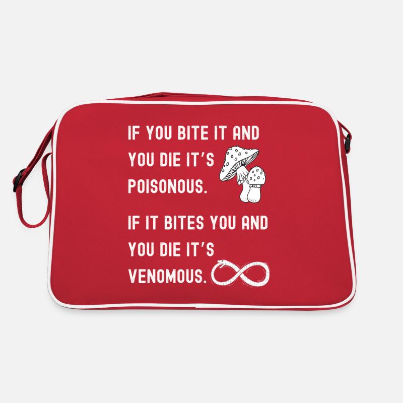 Giftig vs. giftig Retro Tasche