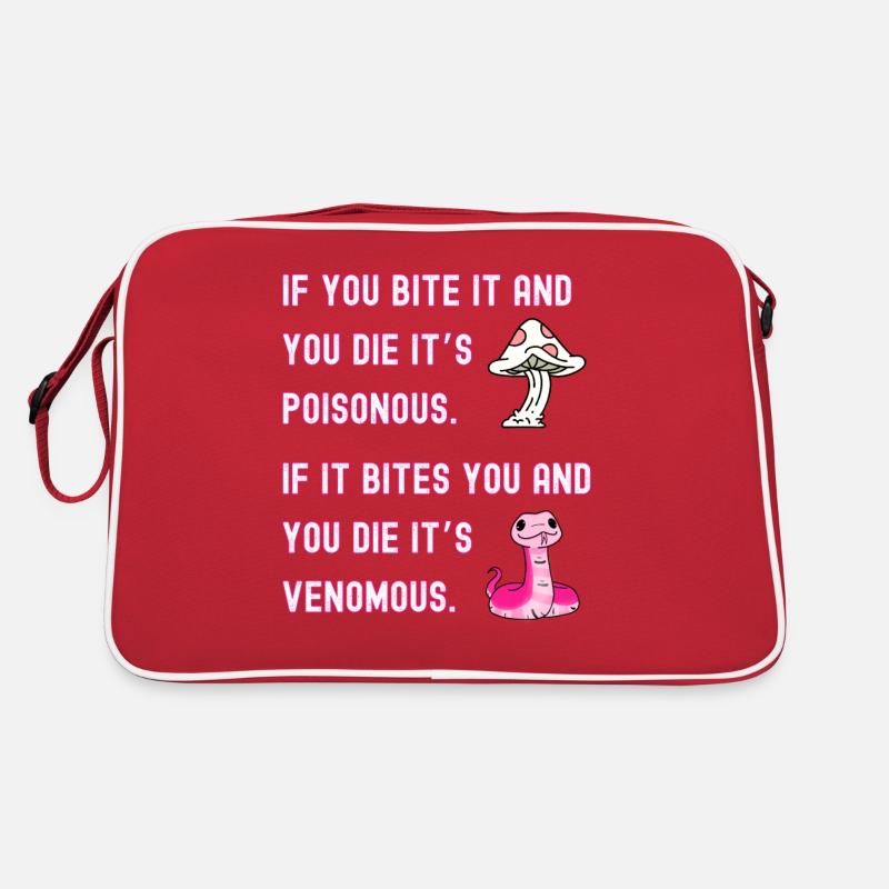 Giftig vs. giftig Retro Tasche