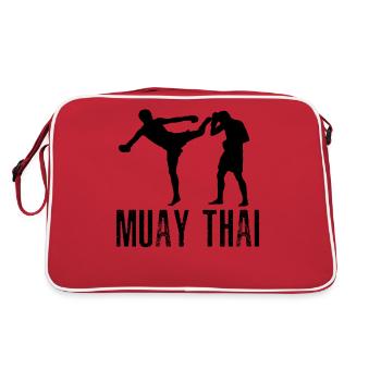 Muay Thaï - Sac Retro - rouge/blanc - Dos