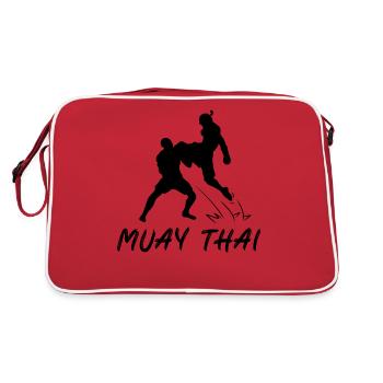 Muay Thaï - Sac Retro - rouge/blanc - Dos