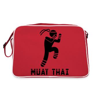 Muay Thaï - Sac Retro - rouge/blanc - Dos