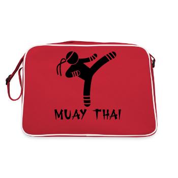 Muay Thaï - Sac Retro - rouge/blanc - Dos