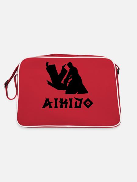 Aïkido - Sac Retro - rouge/blanc