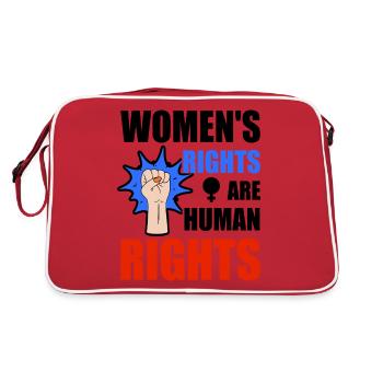 Women's rights are human rights - Retro Bag - red/white - Back