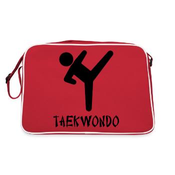 Taekwondo - Sac Retro - rouge/blanc - Dos