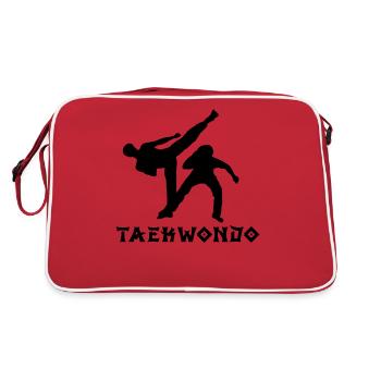 Taekwondo - Sac Retro - rouge/blanc - Dos
