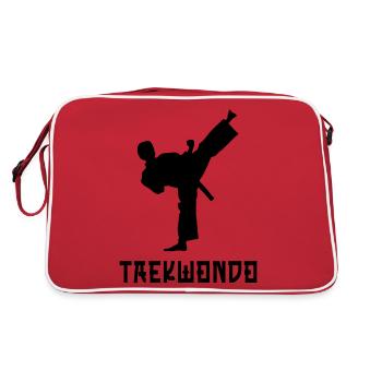 Taekwondo - Sac Retro - rouge/blanc - Dos
