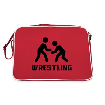 Wrestling - Retro Bag - red/white - Back