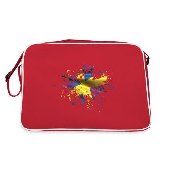 Sweden Sweden Nordic countries Scandinavia Viking Graffiti - Retro Bag - red/white - Back