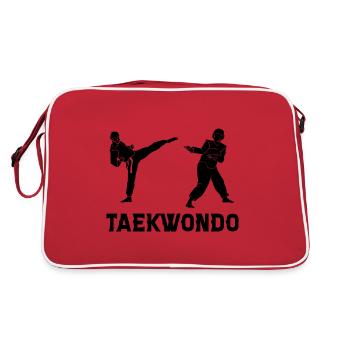 Taekwondo - Sac Retro - rouge/blanc - Dos