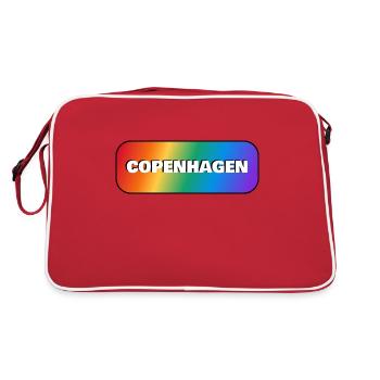 COPENHAGUE RAINBOW HAPPY PRIDE - Sac Retro - rouge/blanc - Dos