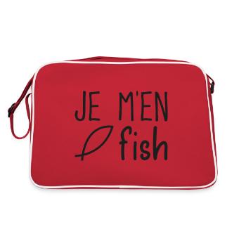 Je m'en fish - Sac Retro - rouge/blanc - Dos