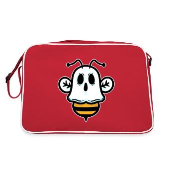 Fête d'horreur effrayante effrayante de fantôme de Halloween - Sac Retro - rouge/blanc - Dos