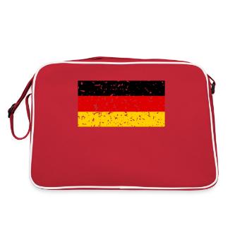 Drapeau allemand Allemagne idée cadeau football - Sac Retro - rouge/blanc - Dos