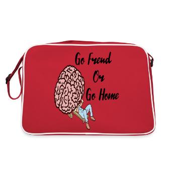 Psychiatrist psychology studies Freud therapy - Retro Bag - red/white - Back