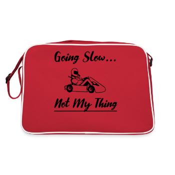 GoKart Go Kart Hobby Sport Automobile Course - Sac Retro - rouge/blanc - Dos
