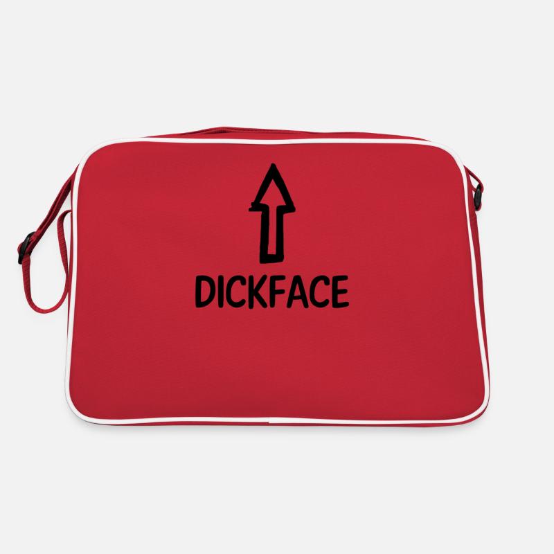 Tail face - ass face - irony - gift Retro Bag