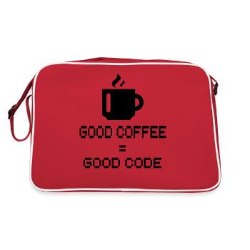 Programmer - Coder - Hacker - IT - Retro Bag - red/white - Back