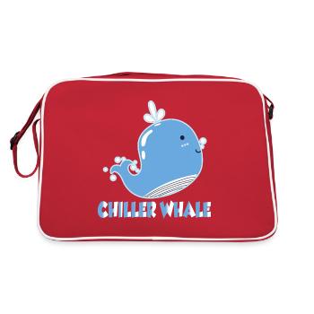 Chiller Whale - Retro Bag - red/white - Back