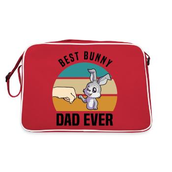 Amoureux des lapins - Sac Retro - rouge/blanc - Dos