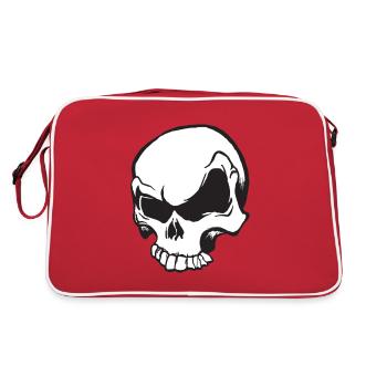 tete de mort - Sac Retro - rouge/blanc - Dos