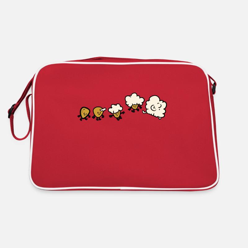 Popcorn Evolution - Sac Retro - rouge/blanc