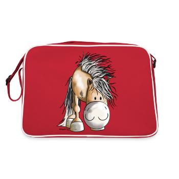 Fjord Horse - Retro Bag - red/white - Back