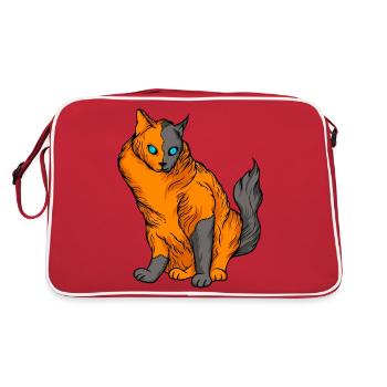 Chats drôles 6 - Sac Retro - rouge/blanc - Dos