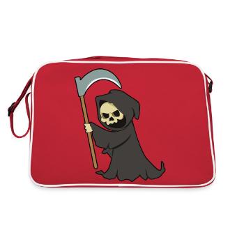 Grim Reaper - Halloween - Retro Bag - red/white - Back