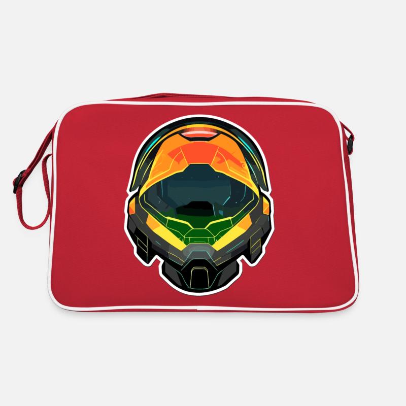 Space in sight - Retro Bag - red/white