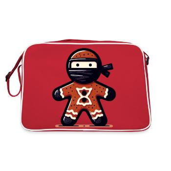 Ninjabread Mann - Retro Tasche - Rot/Weiß - Hinten