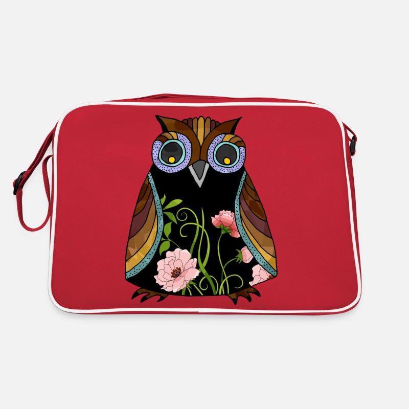 Bunter Vogel Retro Tasche
