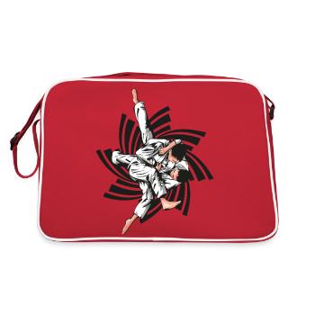 prise de judo noir - Sac Retro - rouge/blanc - Dos