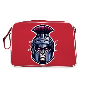 Tête de soldat romain - Sac Retro - rouge/blanc - Dos