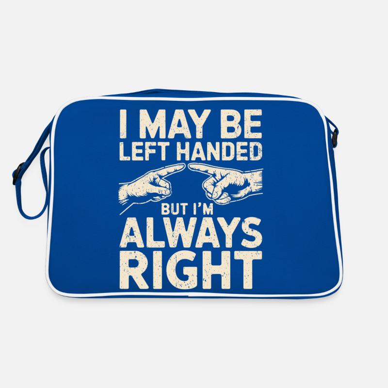 Funny saying for left-handers Retro Bag