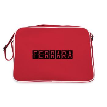 Panneau de l’aéroport de Ferrare - Sac Retro - rouge/blanc - Dos