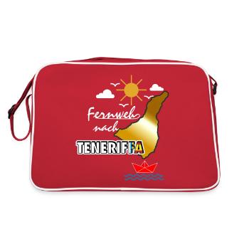 à Tenerife - Sac Retro - rouge/blanc - Dos