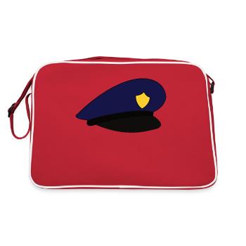 Police hat police hat - Retro Bag - red/white - Back