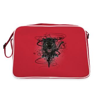 The Black Panther - Retro Bag - red/white - Back