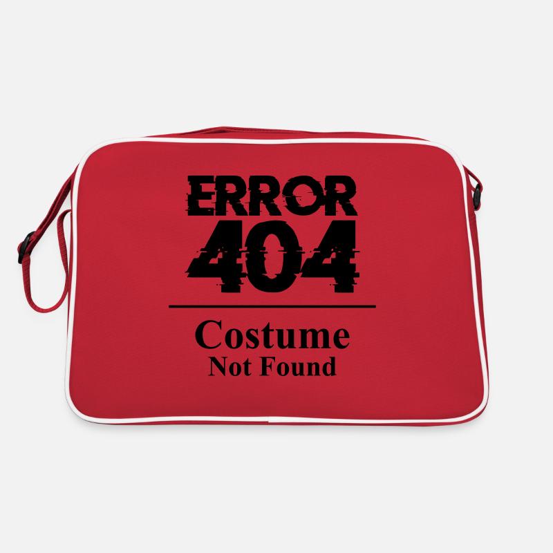 Error 404 Costume not found Kostüm Halloween Party Retro Bag