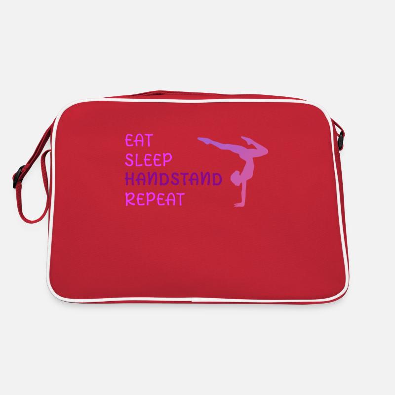 Eat Sleep Handstand Répéter Sac Retro