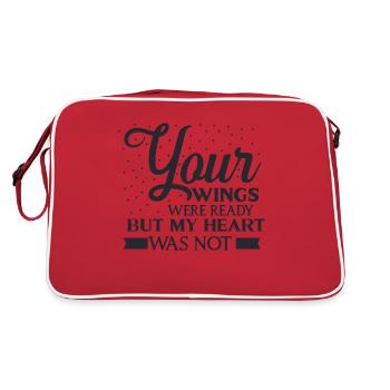 Your wings were ready but - Retro Bag - red/white - Back