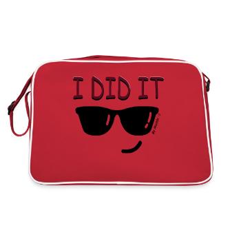 I did it - Retro Bag - red/white - Back