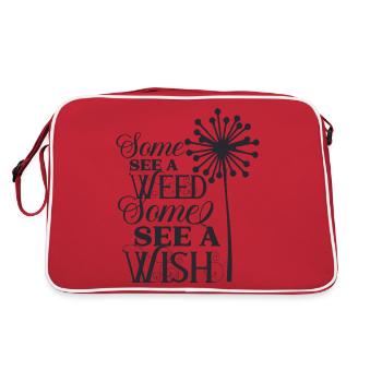 Certains voient une bonne nouvelle - Sac Retro - rouge/blanc - Dos